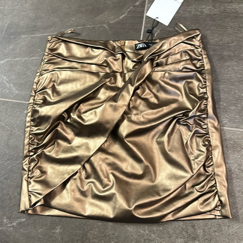Gold Zara skirt